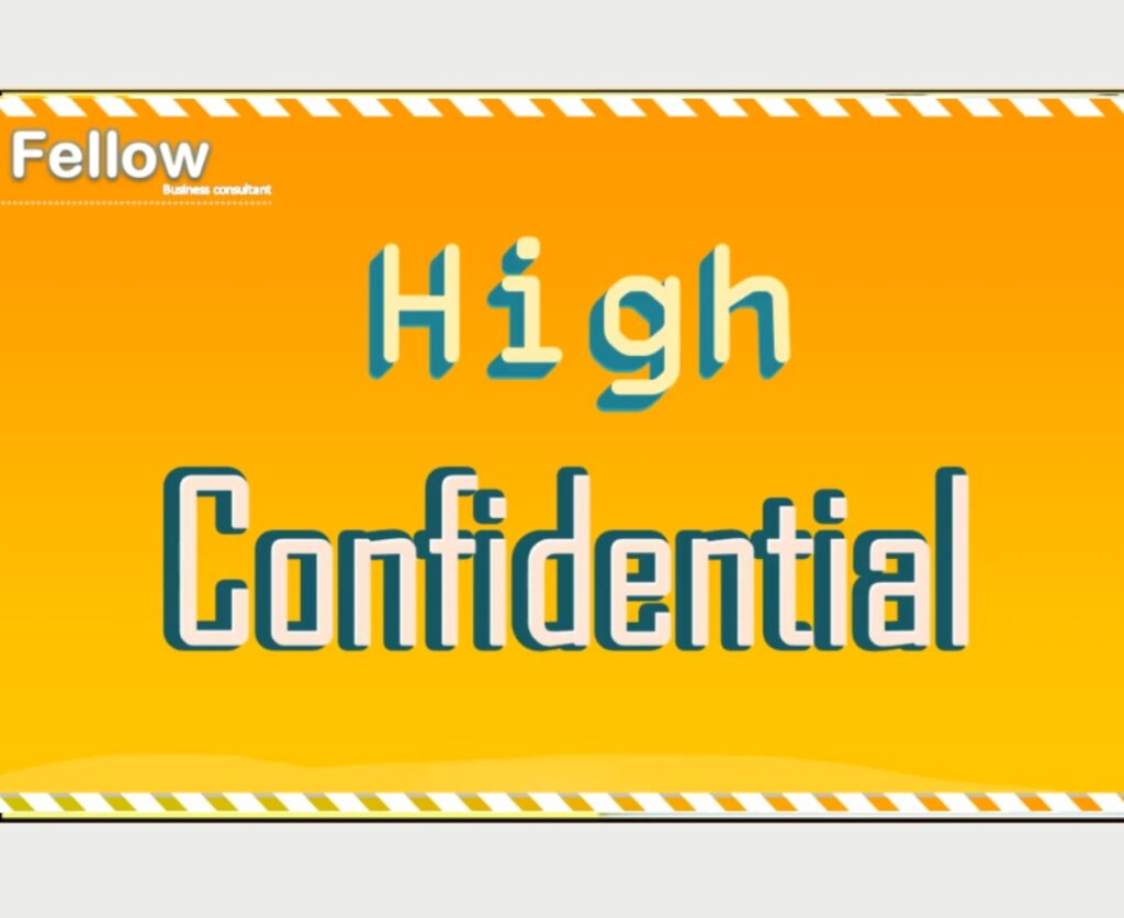 High confidential 🤫